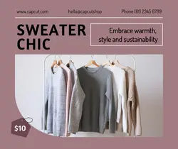 Fashion Sweater Promotion Facebok Post
