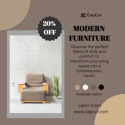 Furniture Living Room Promotion Instagram Post