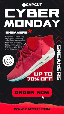 Sport Shoes Cyber Monday Instagram Story