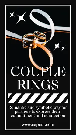Fashion Couple Rings Display Instagram Story