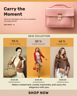 Minimalist Handbag Promotion for Instagram Post