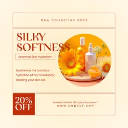 Beauty Silky Softness Instagram Post