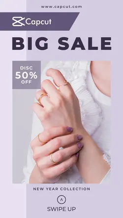 New Year Purple Design Promotion Instagram Story