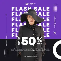 Fashion Flash Sale Instagram Post