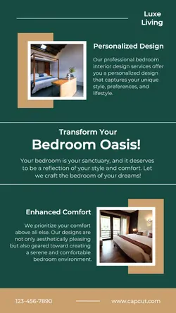 Interior design product display instagram story
