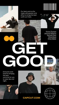 6 Multi-product Image + Men's Clothes Black