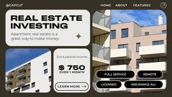 Business Real Estate Investing Promotion Twitter Post