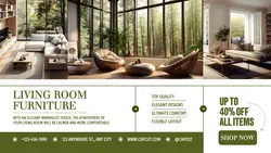 Living Room Furniture Promotion Twitter Post