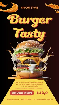 Food Burger Tasty Instagram Story