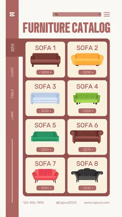 Furniture Product Catalog Pricelist Tiktok Post
