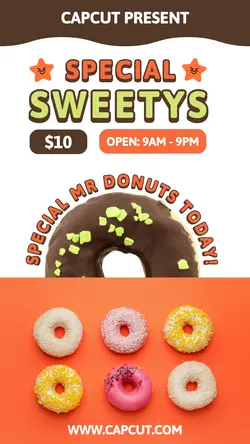 Food Donuts Promotion Instastory