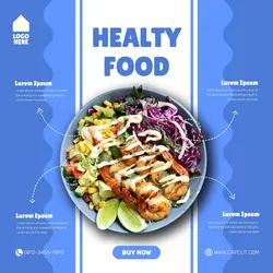 Healty Food Social Media Template