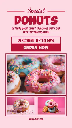 Donut Food Instagram Story
