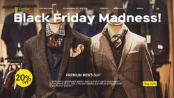 Premium Men's Suit Black Friday Discount Youtube Thumbnail