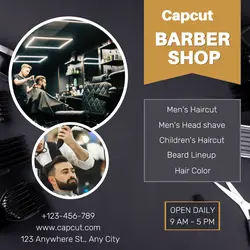 Barber Shop Business Instagram Post
