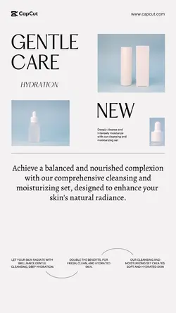 Personal care Hydration kit Display Minimalist