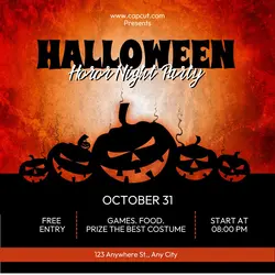 Halloween Night Party Instagram Post