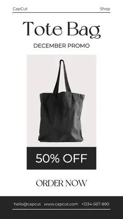 Tote Bag Fashion Promotion Instagram Story