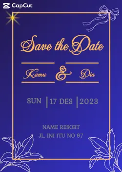NON MARKETING SIMPLE BLUE INVITATION