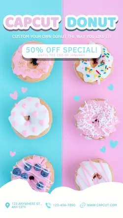 Donut Shop Food Promotion Story
