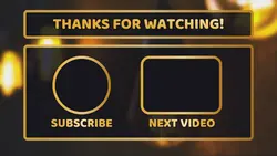 Non Marketing Youtube Endscreen Minimalis Gold