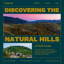 Tour & travel Natural hills Instagram Post