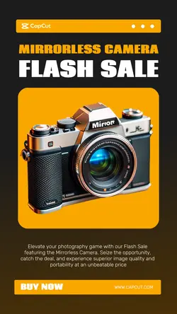 Electronic Camera Sale Instagram story