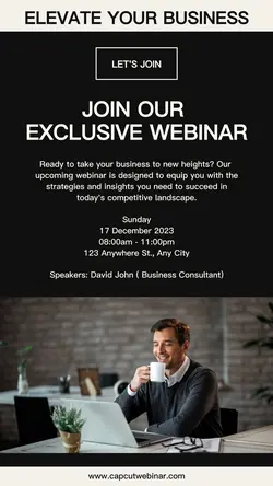Business Webinar Promotion Instagram Story