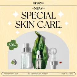 Beauty Product Promotion Skin Care.