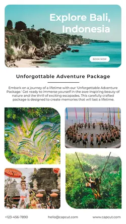 Travel package promotion instagram story