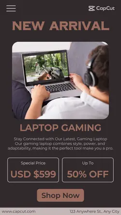 Gaming Laptop Sales Promotion Instagram Story