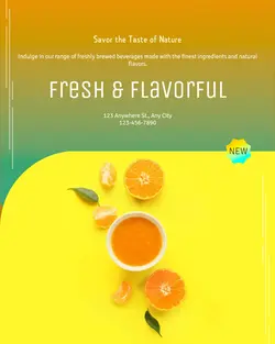 Foods & Beverage Menu