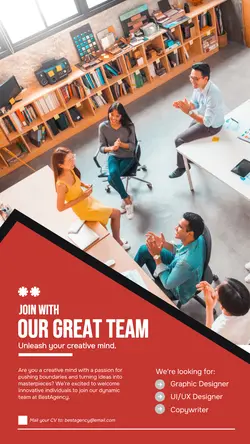 Open Hiring Recruitment Instagram Story