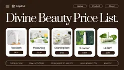 Beauty Product Price List Twitter Post