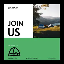 Entertainment Camping display minimalist