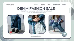Denim Fashion Sale Facebook Ad