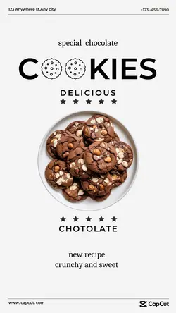 Foods & Beverage Cookies Show Minimalist 