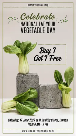 Food Vegetable Sale Promotion Instagram Story