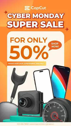 Orange Cyber Monday Super Sale