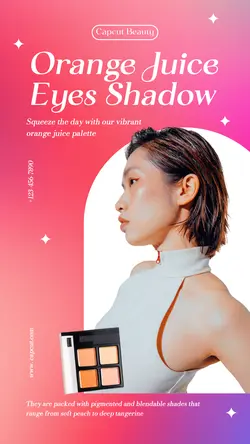Beauty Product Eye Shadow Instagram Story