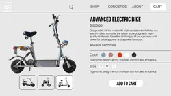 Electronic Electric Scooter Product Display