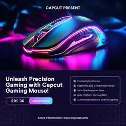 Mouse Gaming Electronic Display Instagram Post