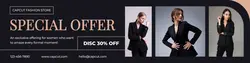 Formal Fashion Promotion LinkedIn Banner