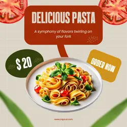 Food Delicious Pasta Promotion Instagram Post