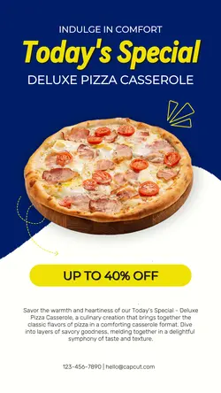 Food Today Special Menu Promotion Intagram Story