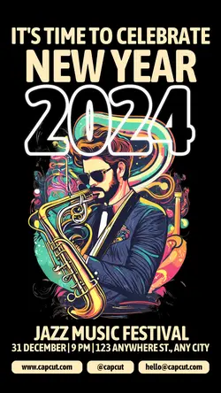 New Year's Day Music Festival Instagram Story