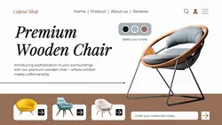 Premium Furniture Chair Promotion Twitter Post