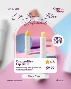 Beauty Lipbalm Promotion Instagram Portrait