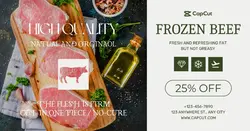 Seafood food Frozen beef Heavy promotion Business