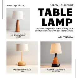 Table Lamp Display Product Instagram Post